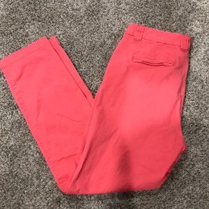 Kim Rogers coral pink pants